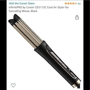 InfinitiPRO by Conair CD2112C Cool Air Styler for Cascading Waves, Black